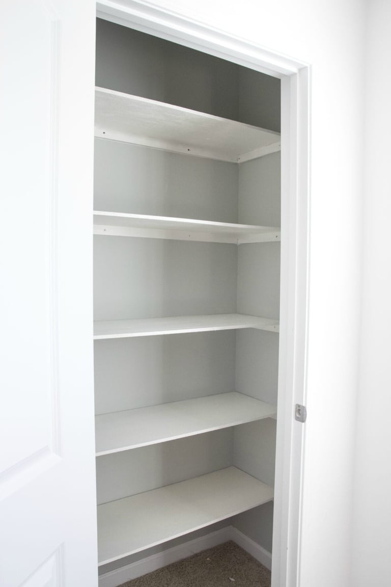 Basic DIY Closet Shelves