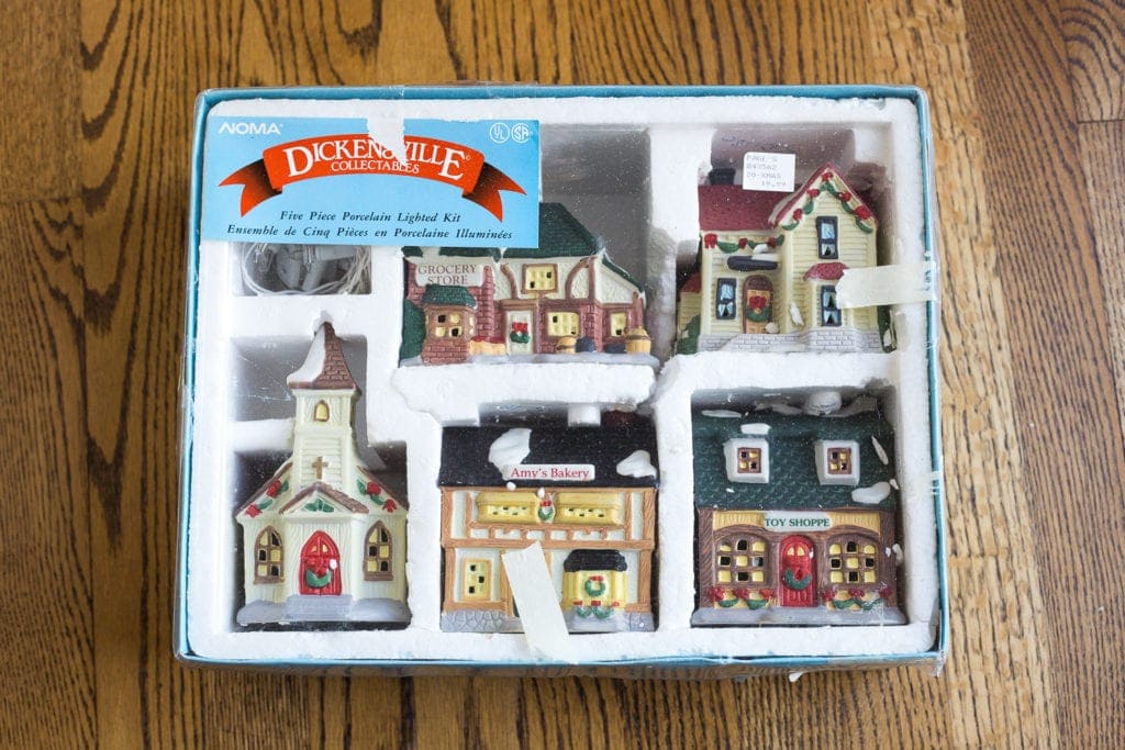 must-have thrift store staple : old Christmas villages