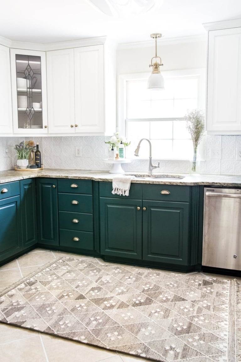 Memory Foam Layered Kitchen Rug and Tile Grout Refresh