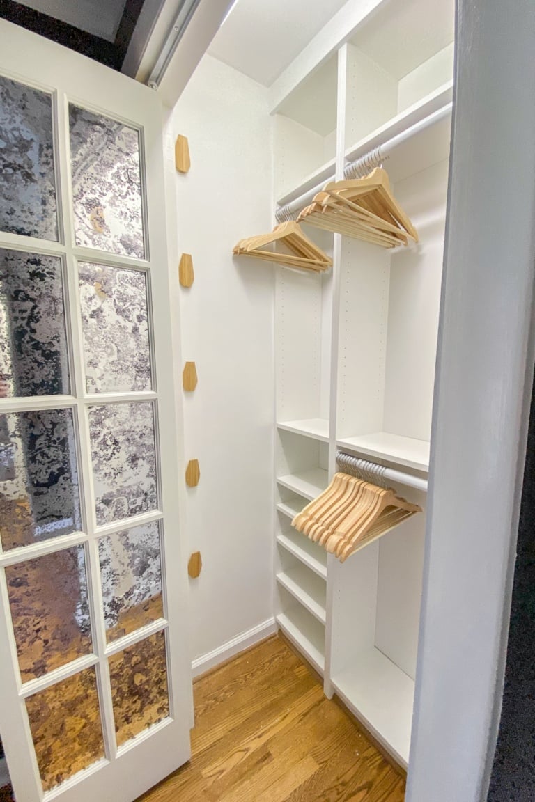 DIY IKEA Closets in Our Master Using Billy Bookcases