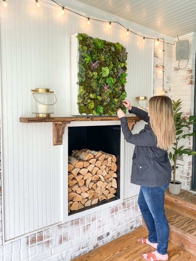 DIY Vertical Wall Planter from Wood Scraps