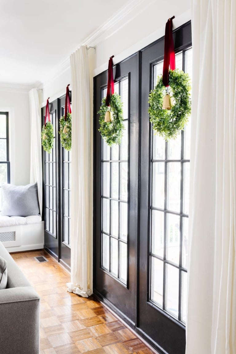 How to Hang Wreaths on Windows for Christmas