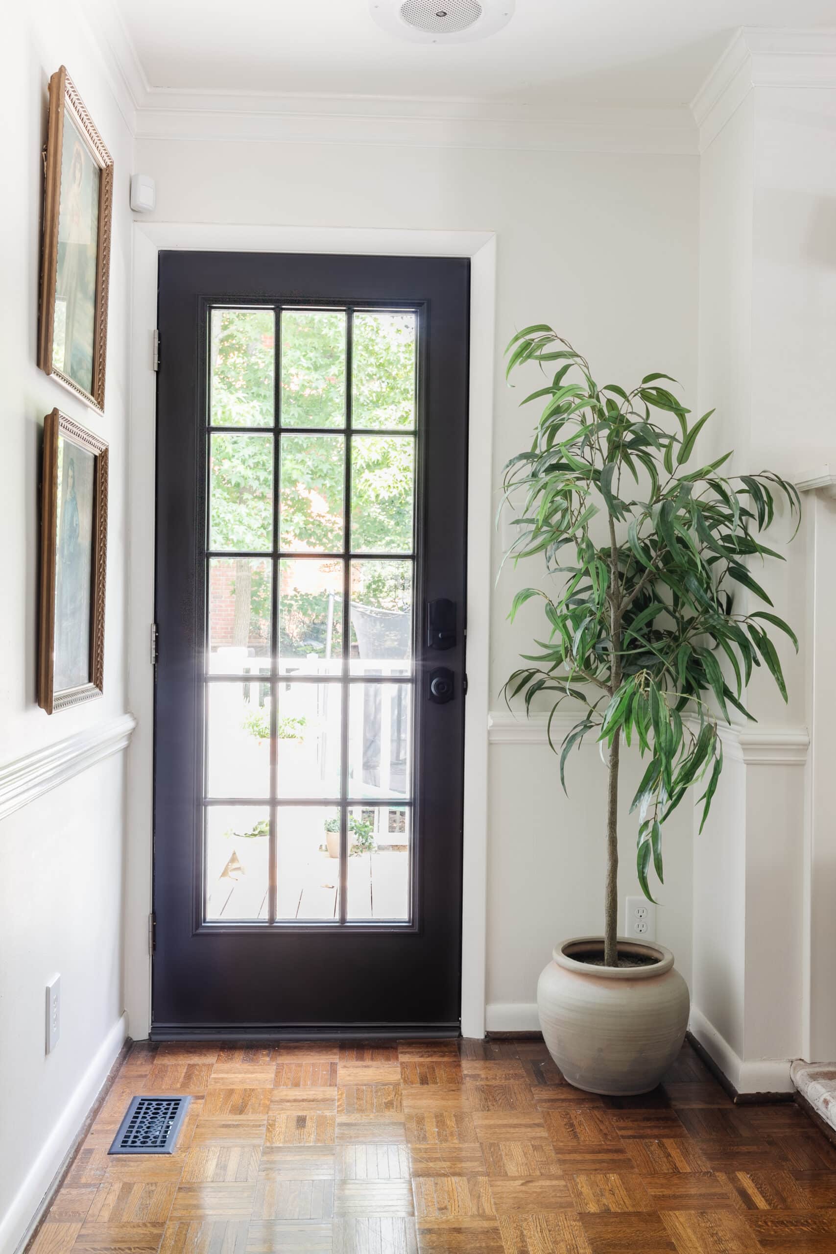 exterior french door leading to a side porch